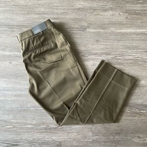 NEW ANN TAYLOR ANKLE PANT IN CURVE OLIVE GREEN DRESS WORK 4 / 6